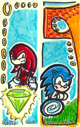 Sonic and Knuckles Bookmarks