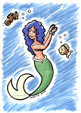 Mermaid Card Cute edition