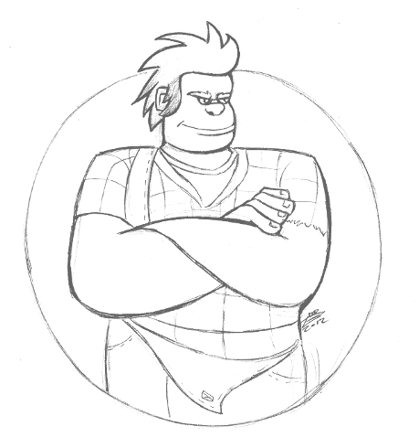 Wreck-It Ralph Sketch