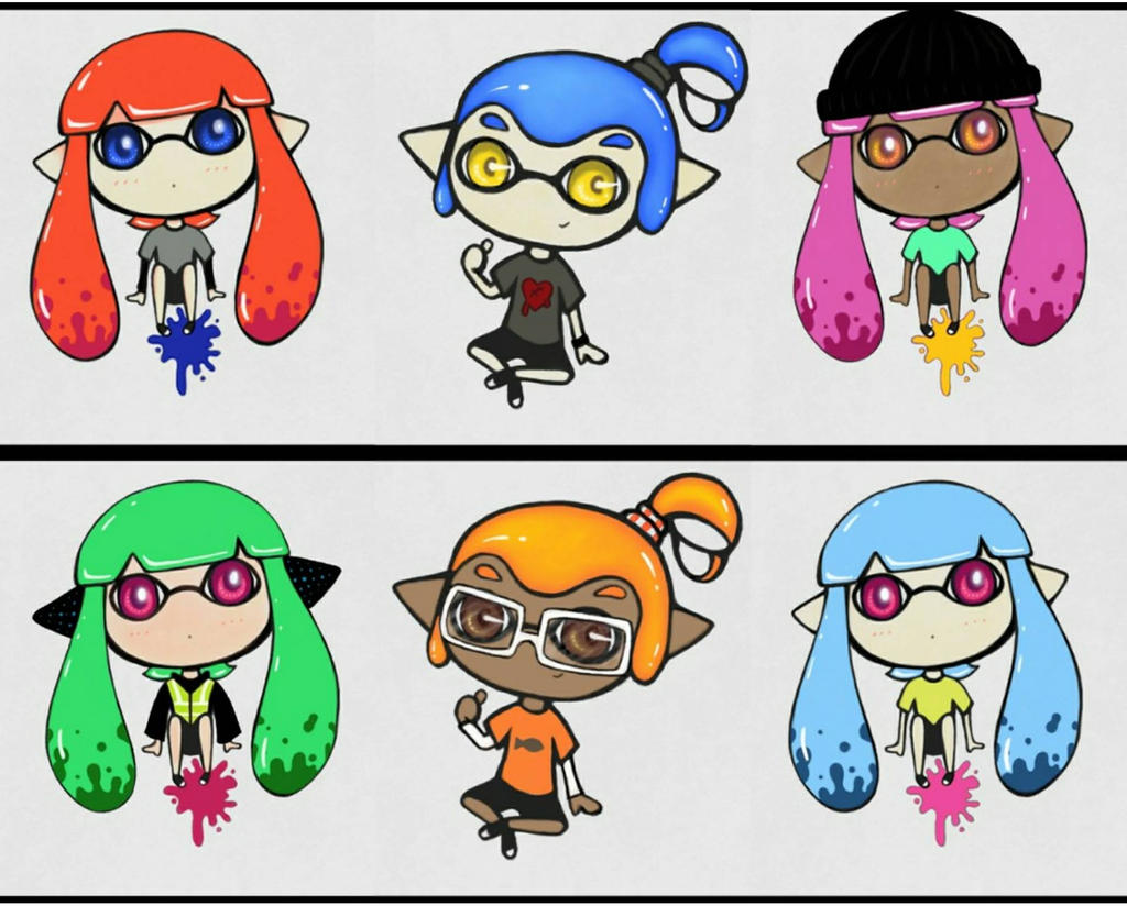 Chibi Inklings by ninjasTopHat on DeviantArt