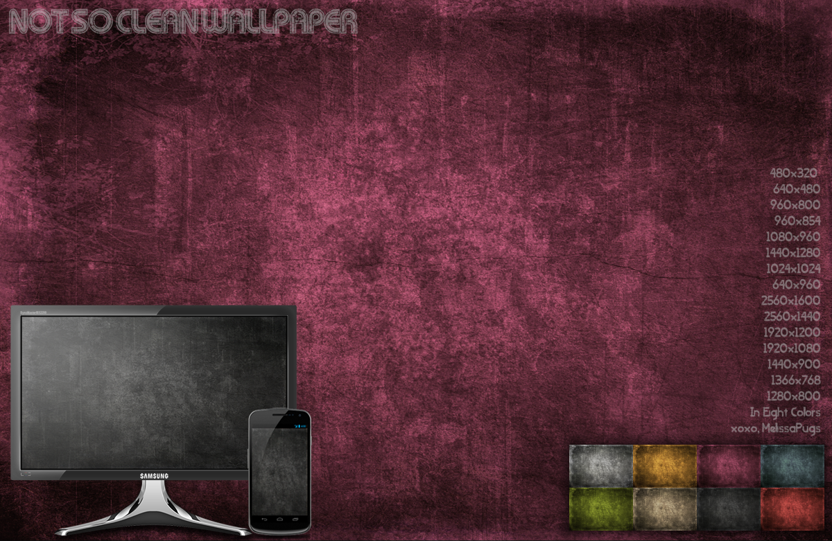 Not So Clean Wallpaper Pack by melissapugs