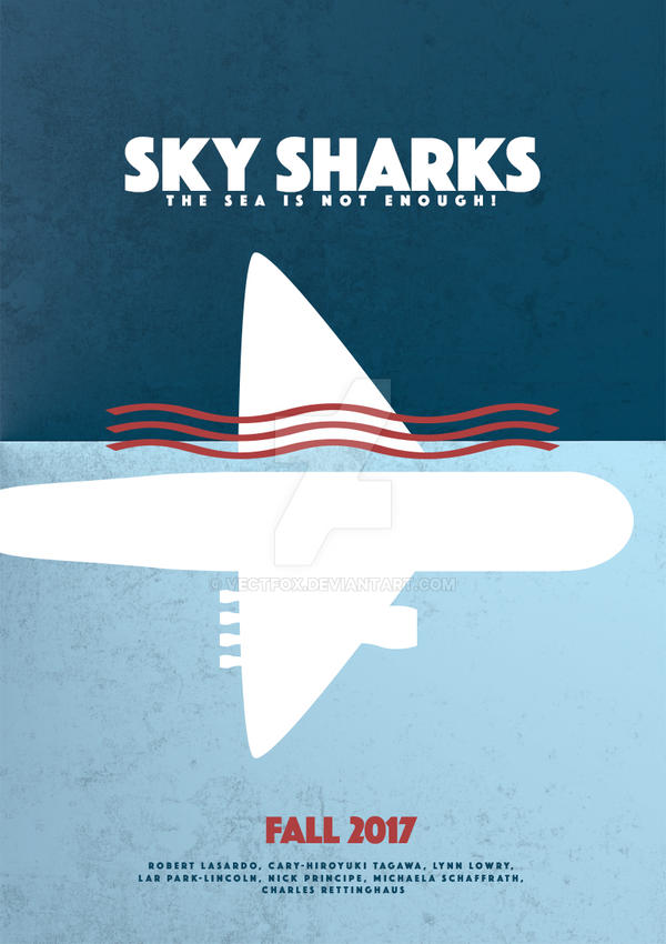 Sky Sharks - Minimal Movie Poster