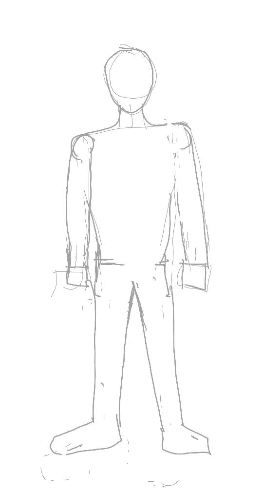 Male figure boxy style by stsamantha9 on DeviantArt