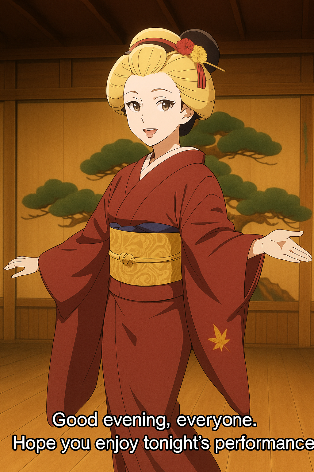 Geisha Dancers - Misako Loses Her Sandal