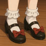 Selena's Black Tap Shoes