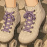 Violetta's White Roller Skates