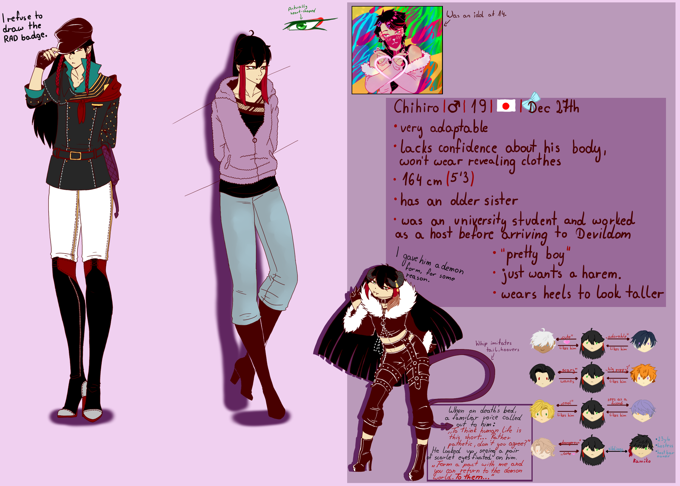 Obey Me OC/MC Sheet by CyberNomi on DeviantArt