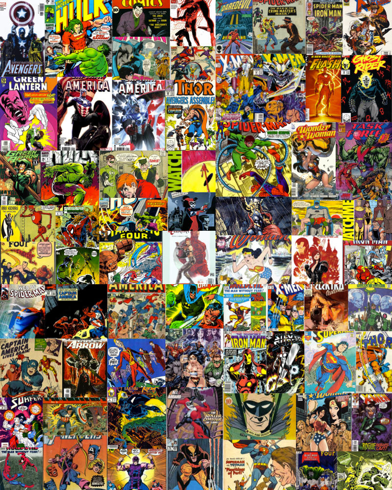 Comic Book Collage by ibunny77 on DeviantArt