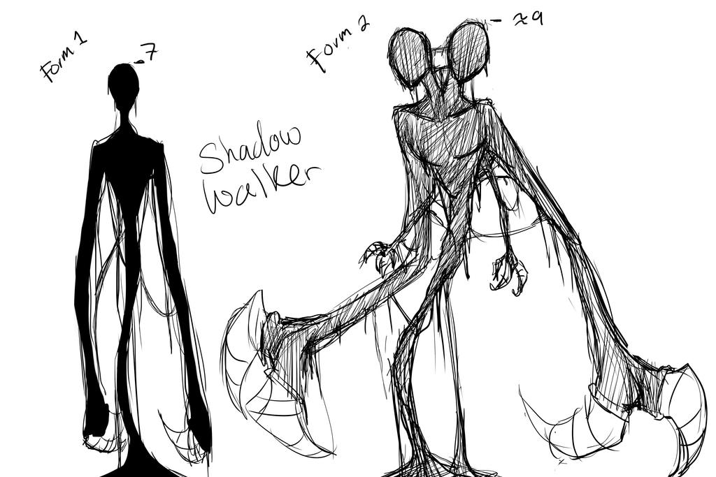 Creepypasta: Shadow walker forms