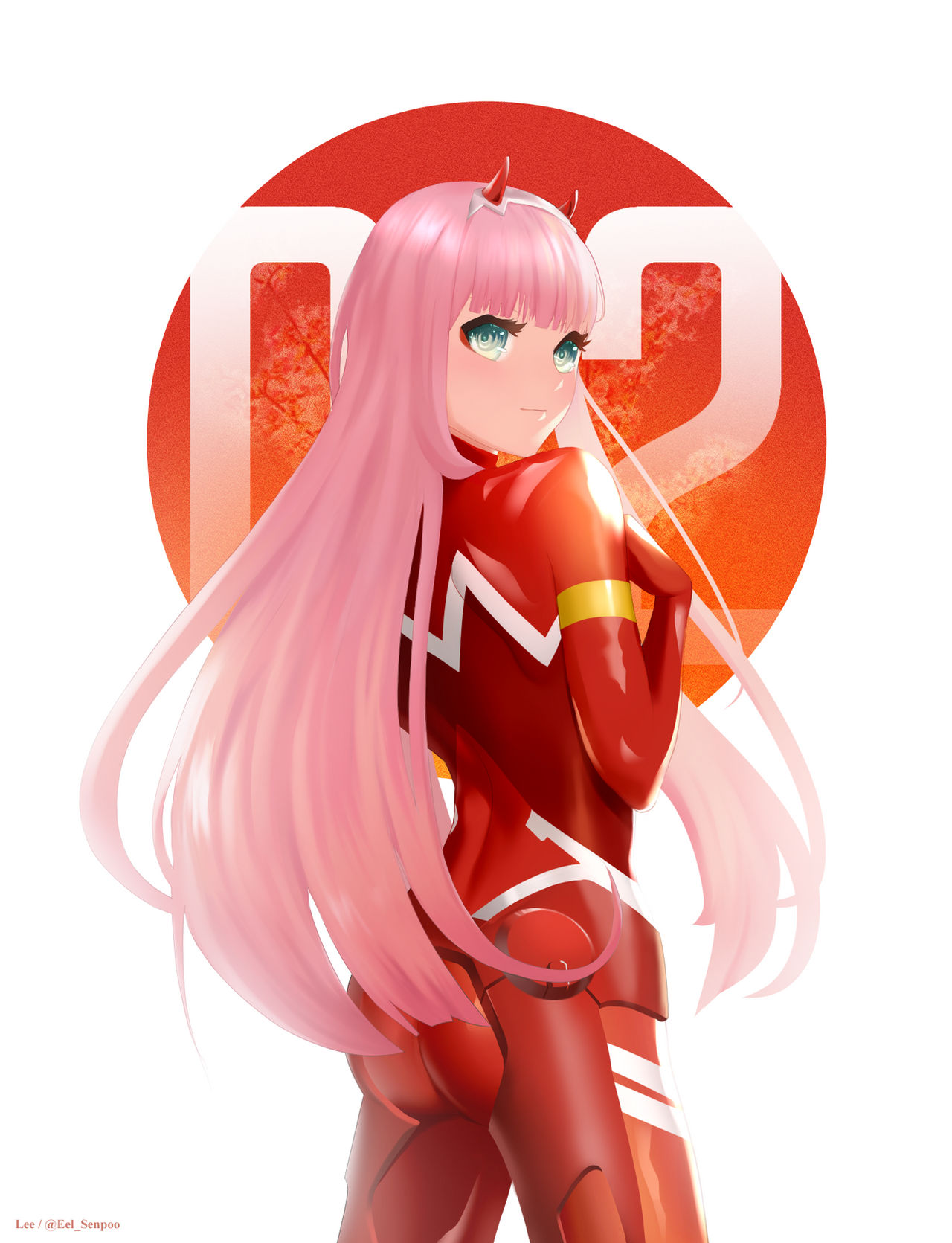Zero Two Middle Zero Two by Eel-Senpai on DeviantArt
