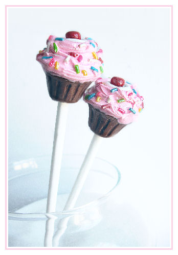 Cupcake Hairsticks