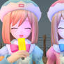 (Hyperdimension Neptunia)(Rom And Ram) Popsicles