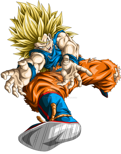 Son Goku: Super Saiyajin 3 by CELL-MAN on DeviantArt