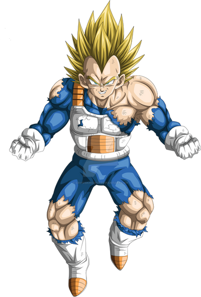Vegeta Ripped Vegeta with broken armor by crysisking2021 on DeviantArt