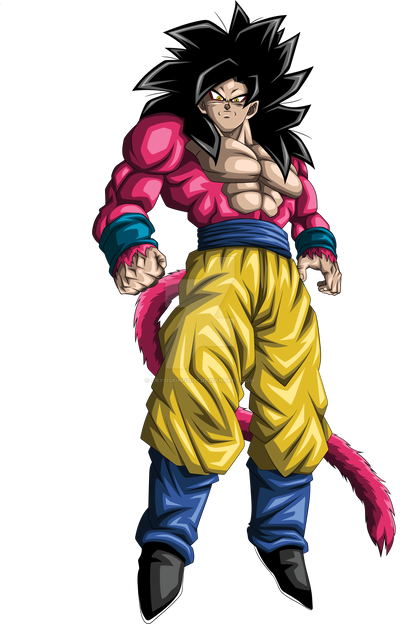 Son Goku Super Sayajin 4 by Theo001 on DeviantArt