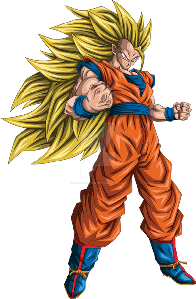 Goku Super Saiyan 3 SSJ3 by Goku-Kakarot