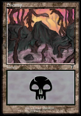 Scrap no. 6 - MtG - Swamp