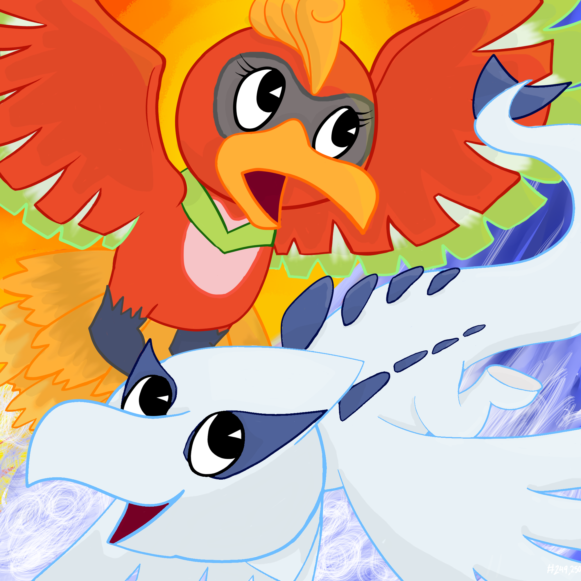 Ocean Soul Lugia and Beast Heart Ho-oh by JWNutz on DeviantArt