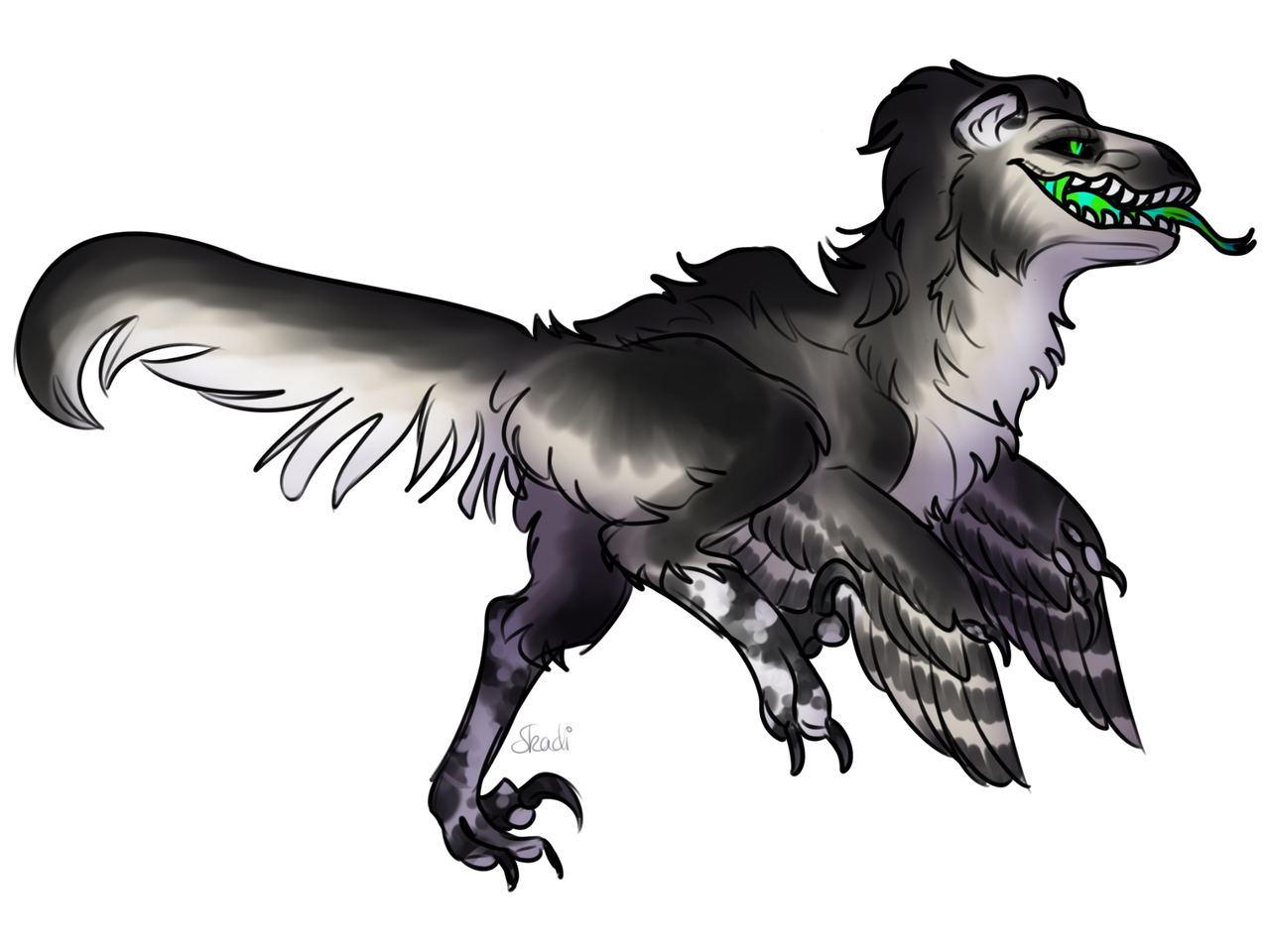Painted Raptor Gril raptor girl by sharkyskadi on DeviantArt
