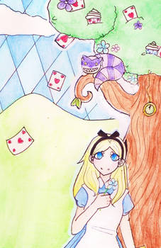 Alice in Wonderland Fan Art ~ Watercolour