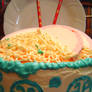 Ramen Cake closeup