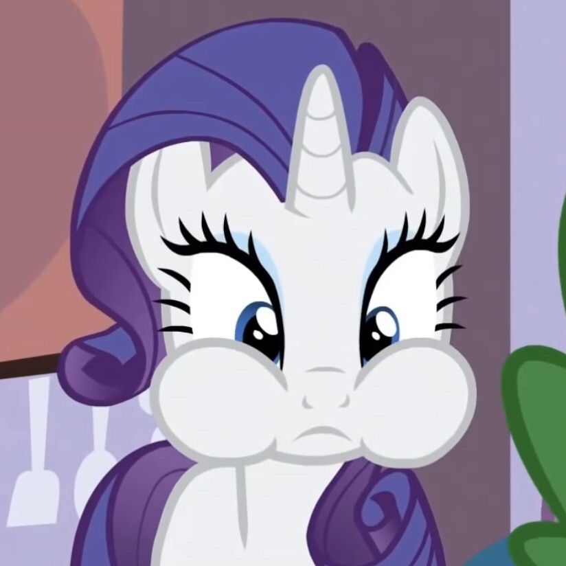 Puffed Rarity Deviantart Rarity puffy cheeks by Alrucker on DeviantArt