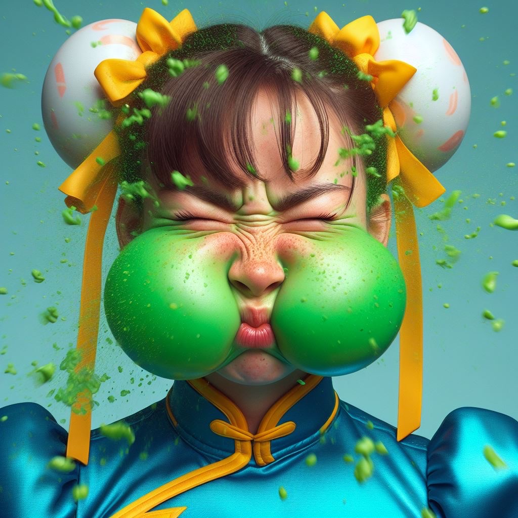 Chung Li Cheacks Chun li sick puffy cheeks ai art by Alrucker on DeviantArt