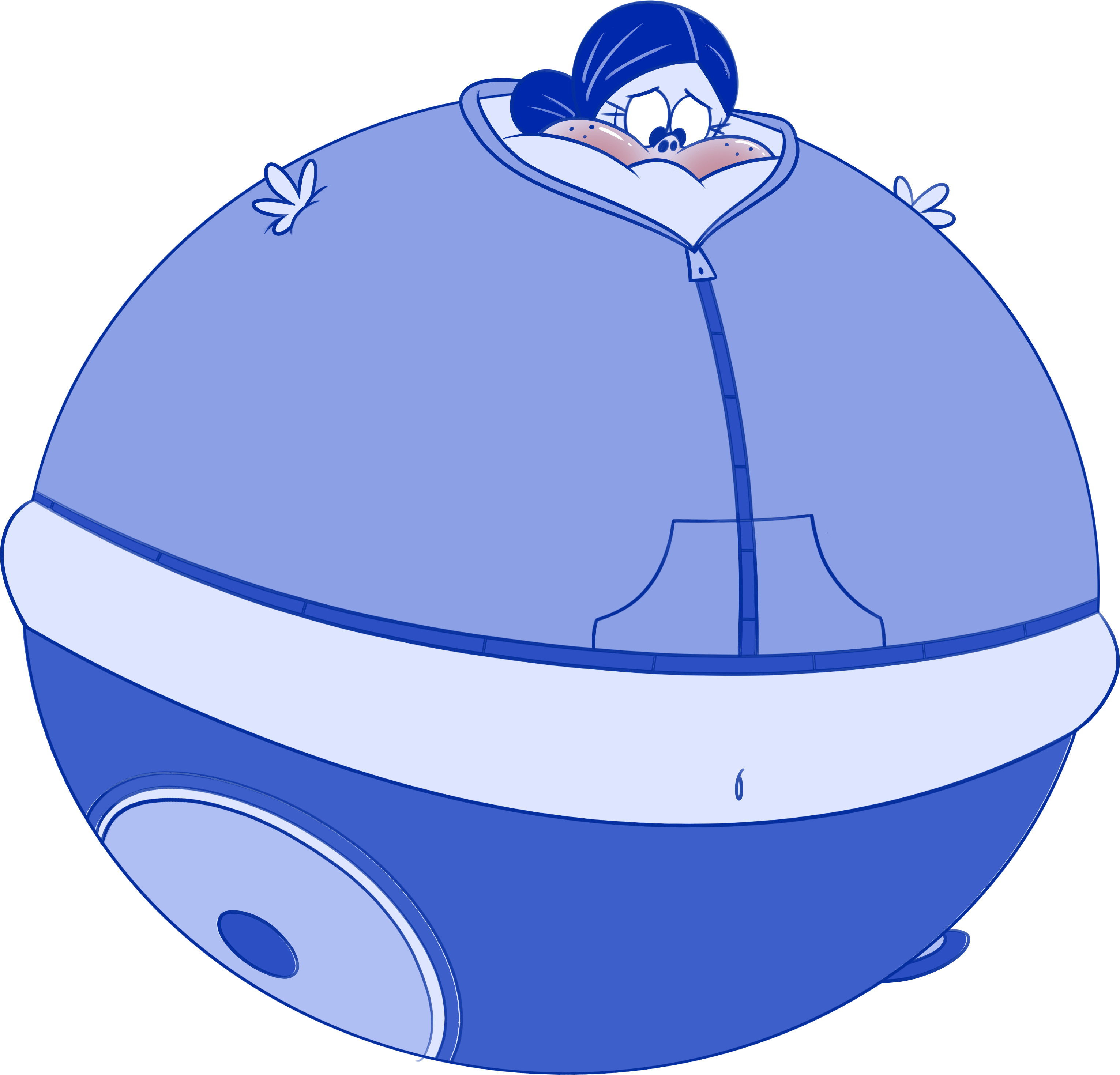 Ronnie Anne blimp inflation art by Alrucker on DeviantArt