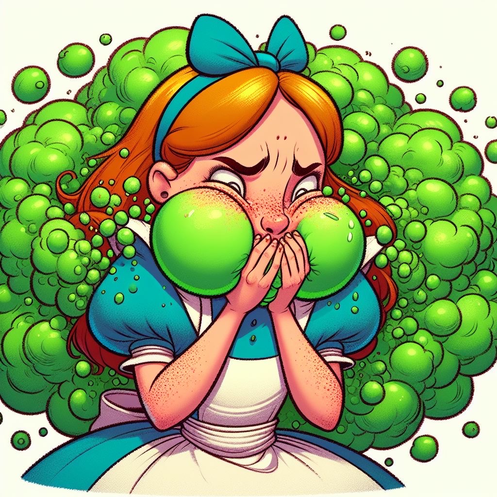 Sick Alice Deviantart Alice sick puffy cheeks ai art by Alrucker on DeviantArt