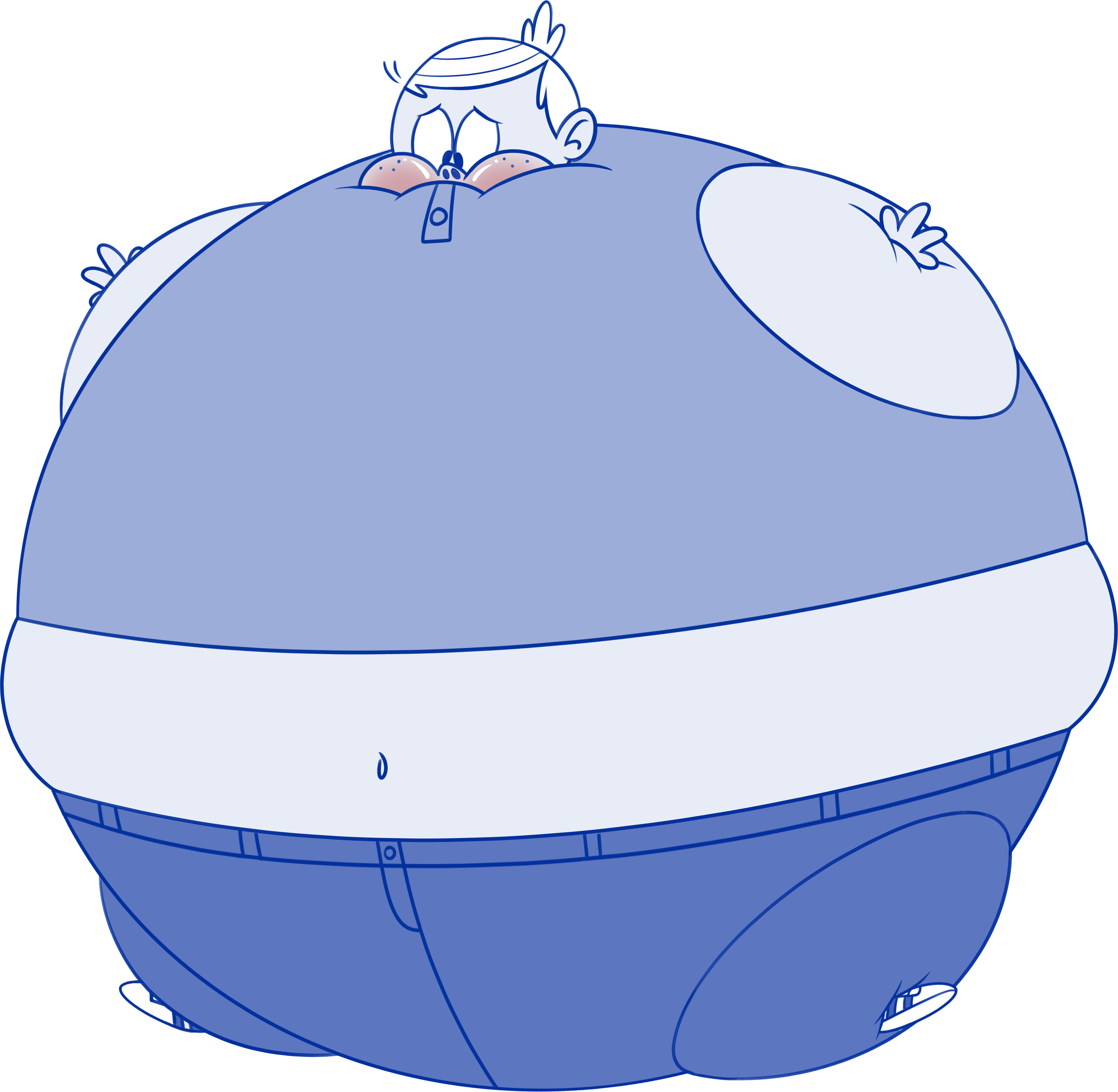 Lincoln loud blimp inflation art by Alrucker on DeviantArt