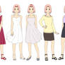 Sakura Haruno Outfit Color NS 01