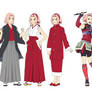 Sakura Haruno Outfit Color NARUTO SHIPPUUDEN 02