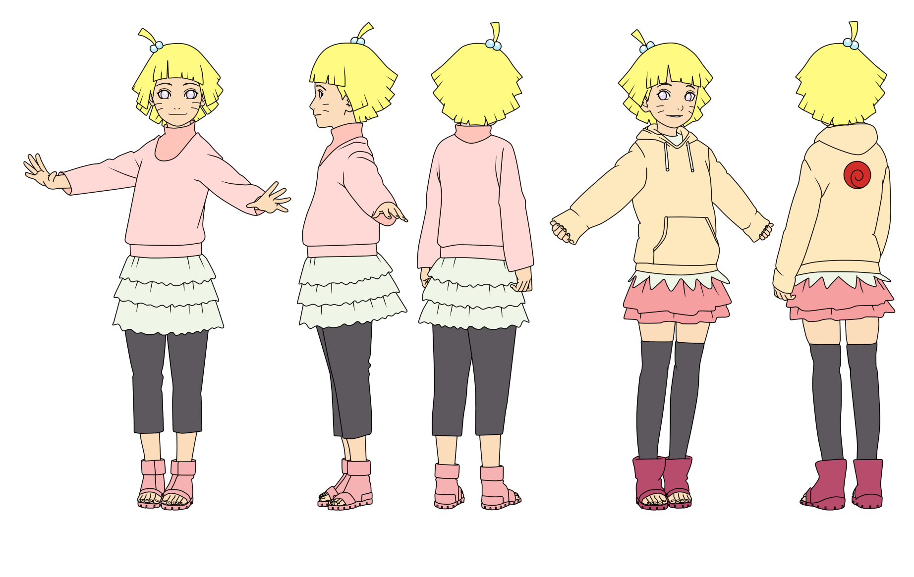 Himawari Uzumaki Nxh Child Color By Sunakisabakuno On Deviantart