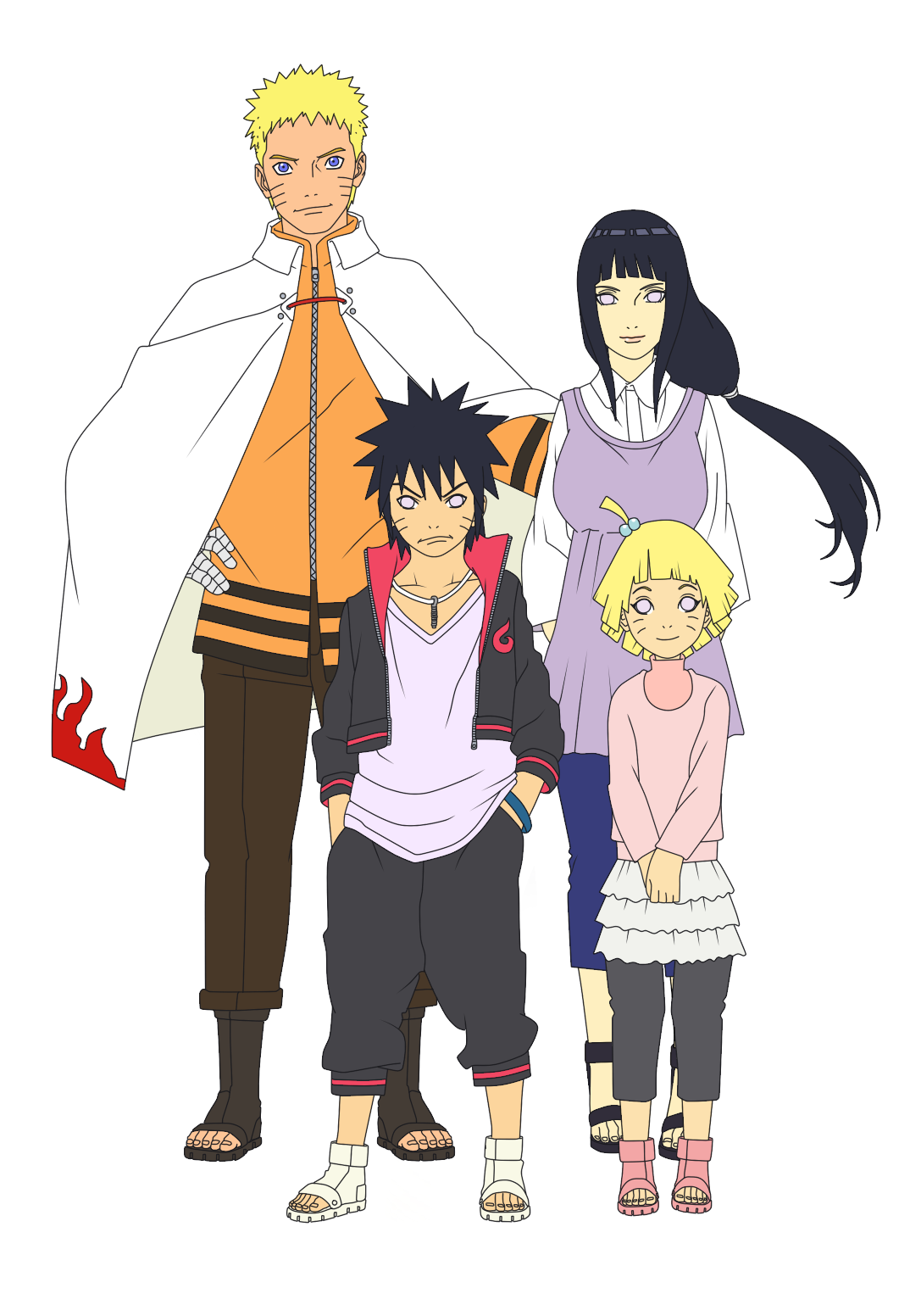 Naruto Hinata boruto himawari uzumaki family Clan Public Group