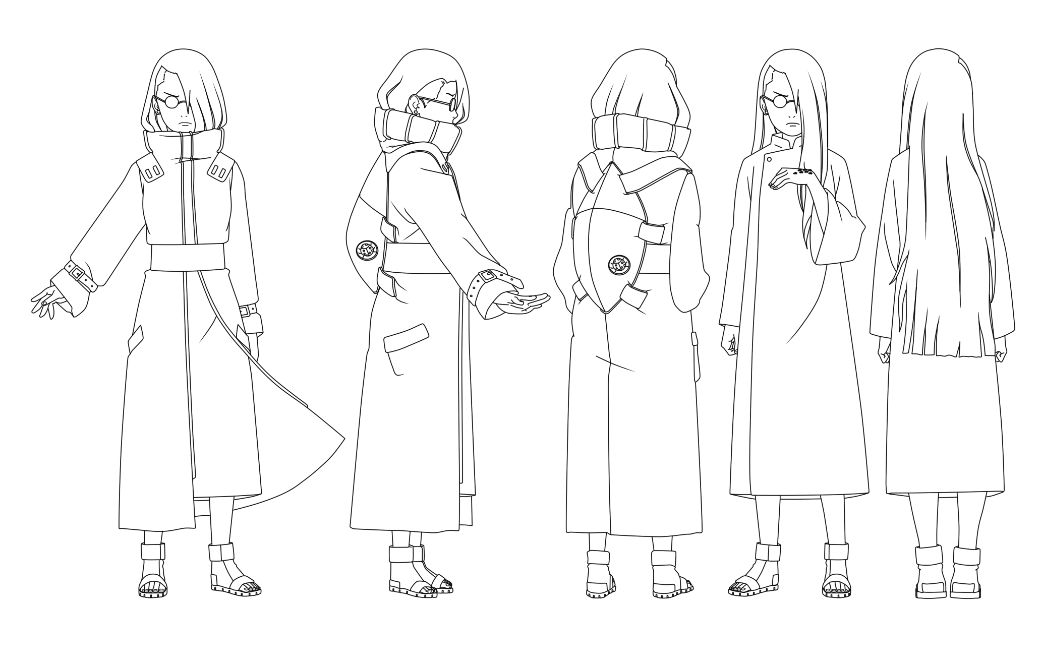 Urume Aburame SxS child Outlines