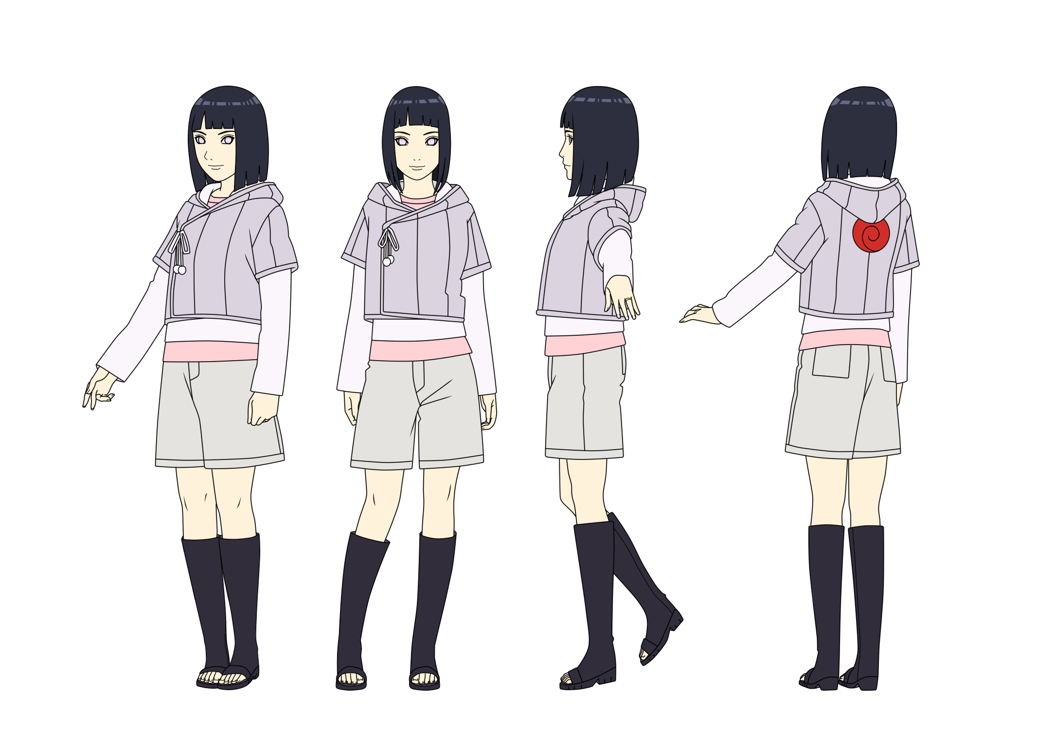 Hinata Uzumaki/Hyuga (32) Outfit 1 Color by SunakiSabakuno on DeviantArt
