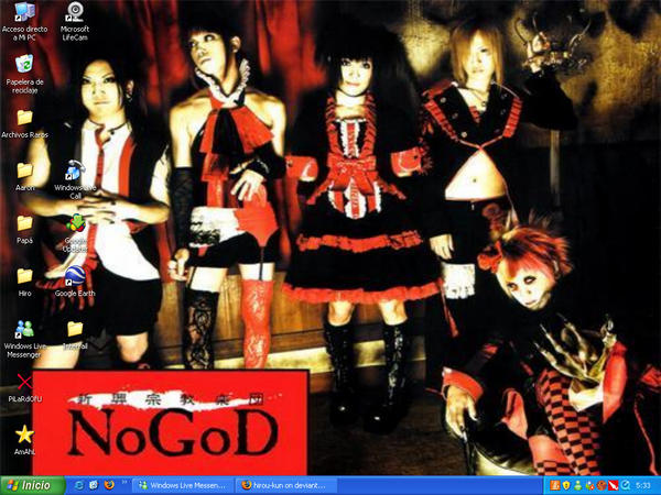 Nogod Icon Desktop Screenshot NoGoD by hirou-kun on DeviantArt