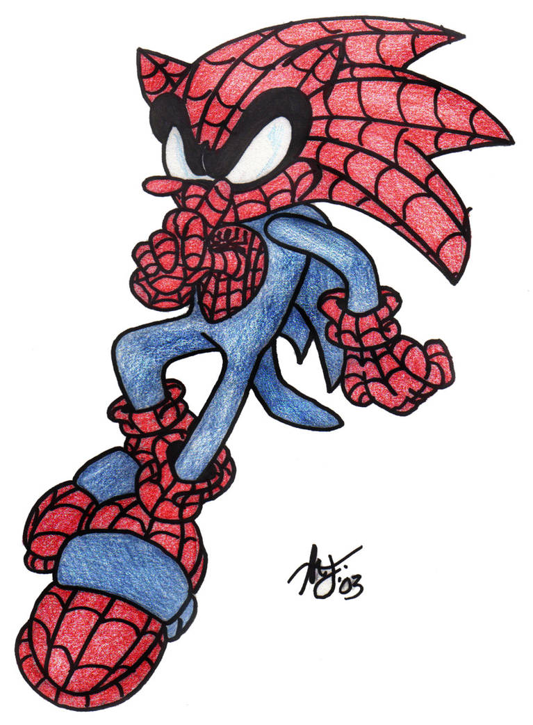 Sonic and SpiderMan by spidersman1208 on DeviantArt
