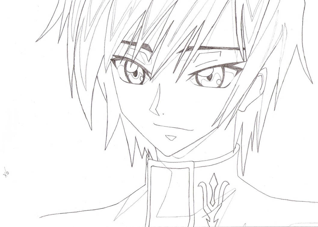 Lelouch Lamperouge Drawing by LadyNaria on DeviantArt