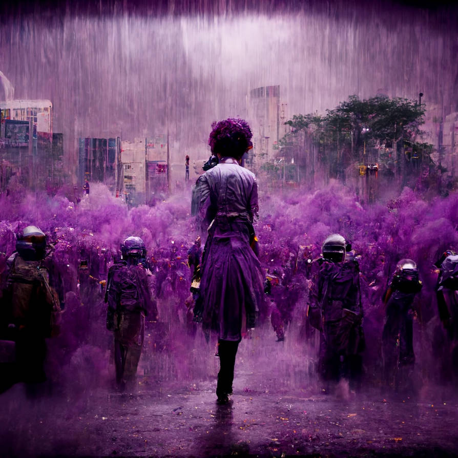 Purple Riot Poster A Purple Riot by usedandmused on DeviantArt
