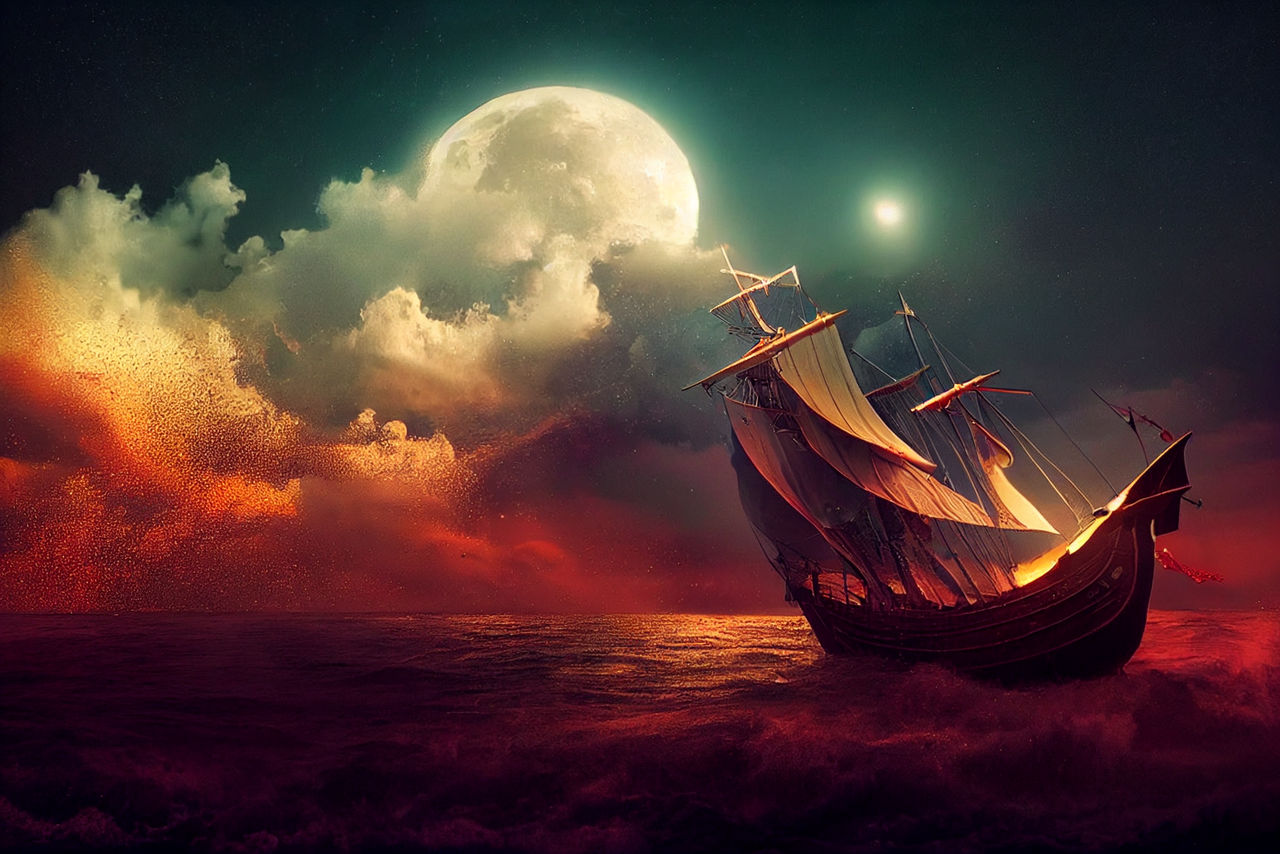 Ship at sea 1 by Ziov1 on DeviantArt