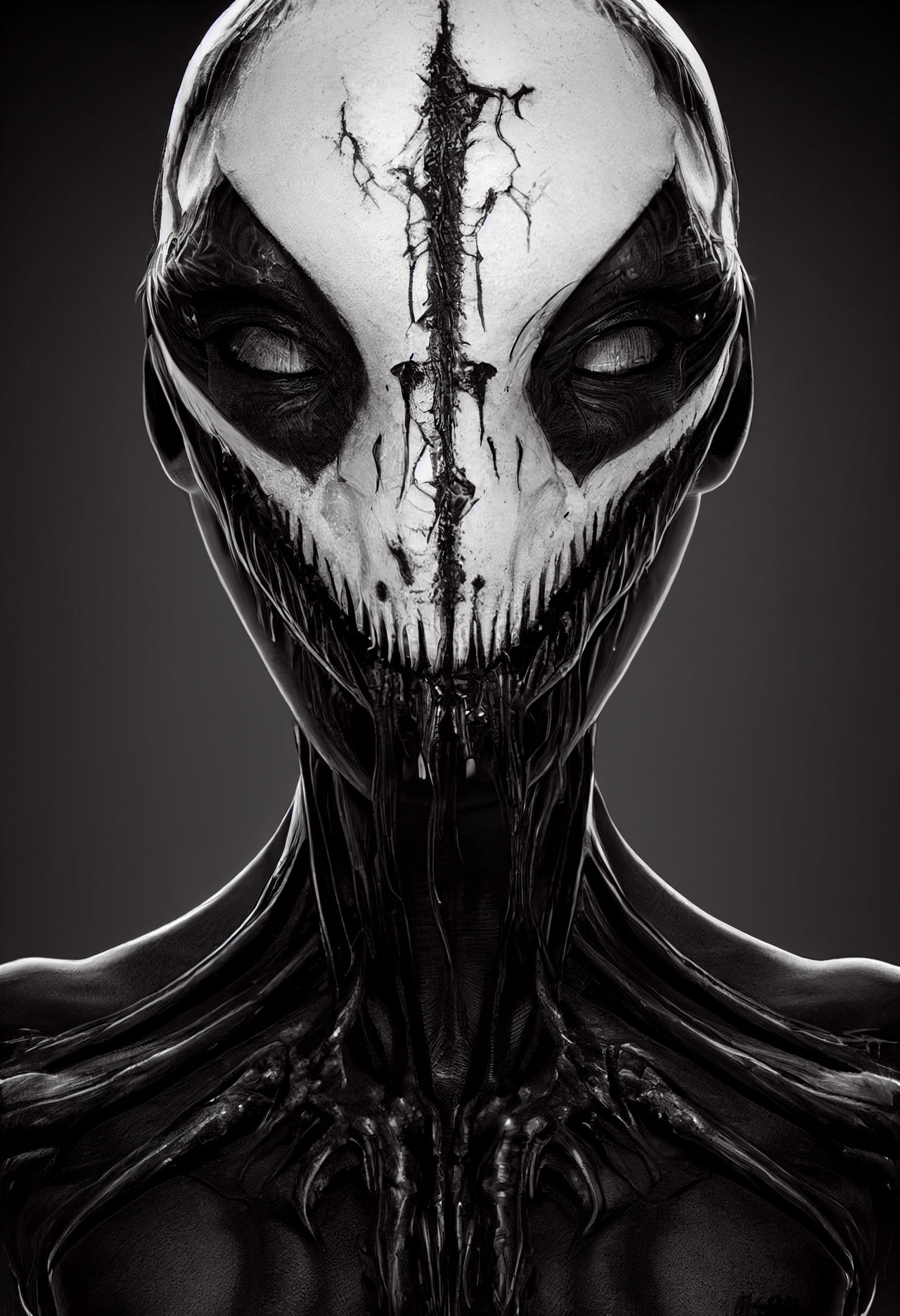 Alien of Black and White by Ziov1 on DeviantArt