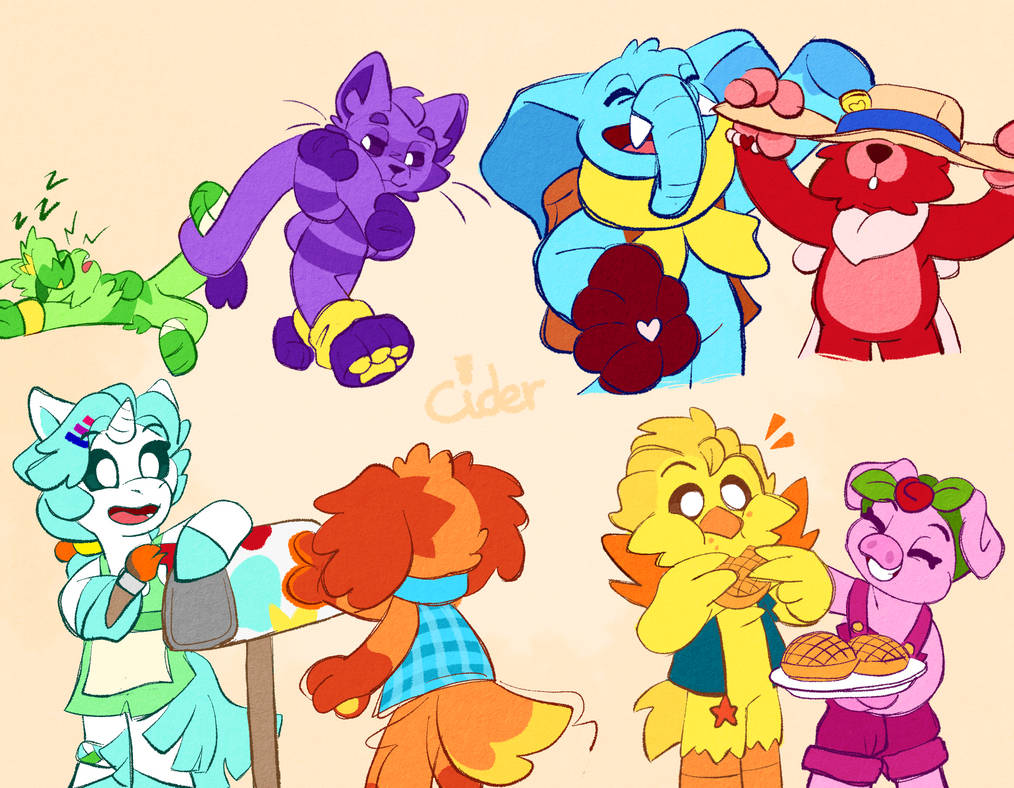 Practice Doodles, SC by Pineapple-Cider on DeviantArt