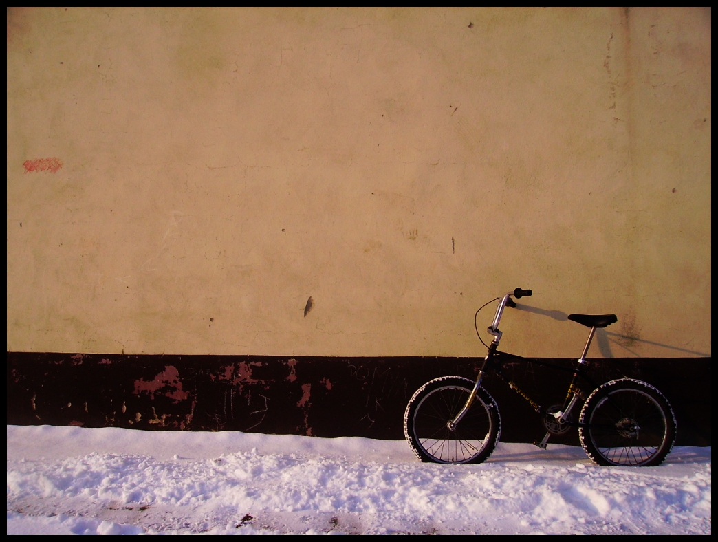 Wall and Bike.