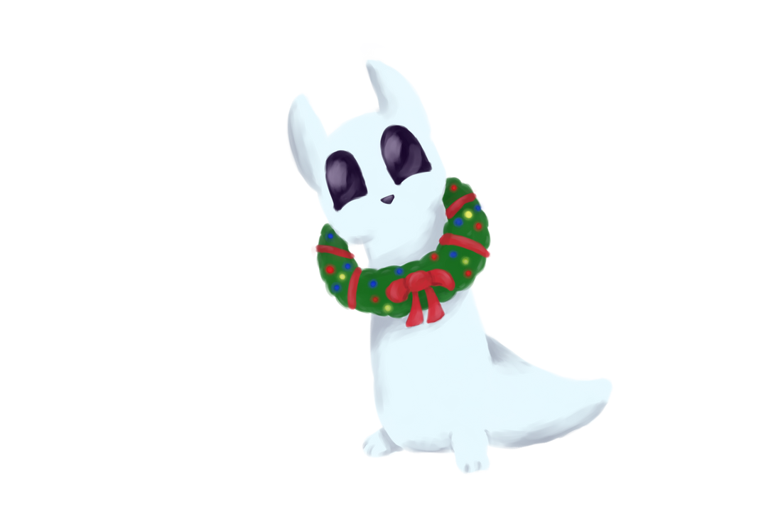 Festive Slugcat by Deck-of-Dragons on DeviantArt