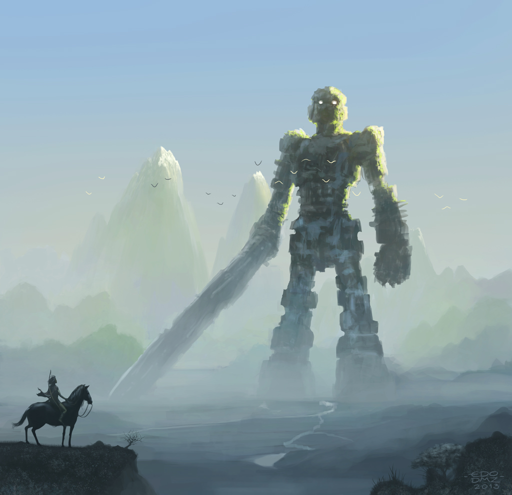 shadow of the colossus 5th boss wallpaper Desktop by empessah on DeviantArt