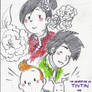 Tintin-tintin inTaiwan rough sketch