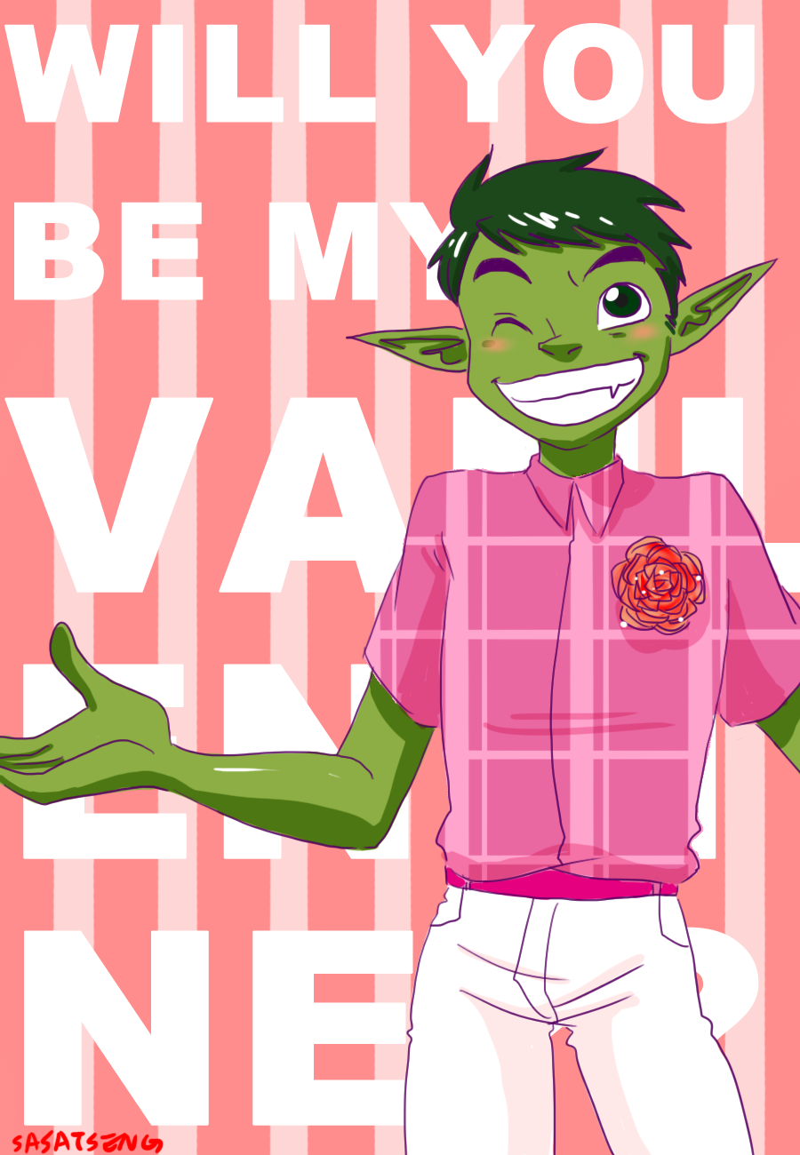 happy valentines-Beast boy