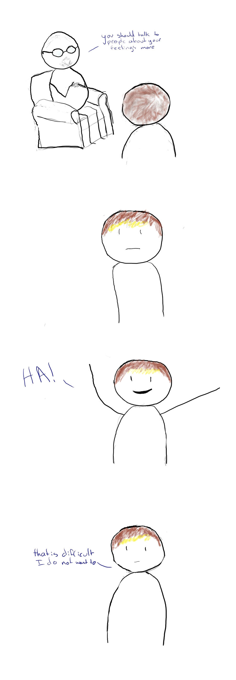 too hard by quadratics on DeviantArt