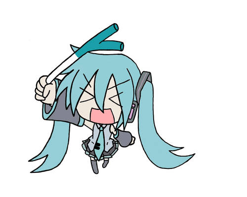 hatsune miku chibi (base colours only)